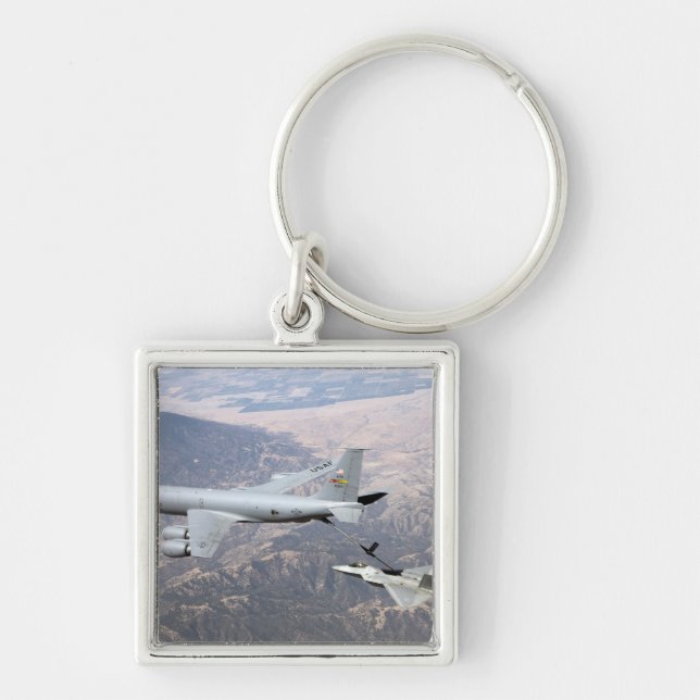 Porte-clés Un Raptor F-22 reçoit du carburant d'un KC-135 (Devant)