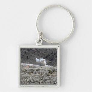 Porte-clés Un rond d'un petit lance-roquettes AT-4