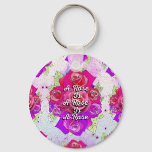 Porte-clés Un Rose est un Rose est un Rose
