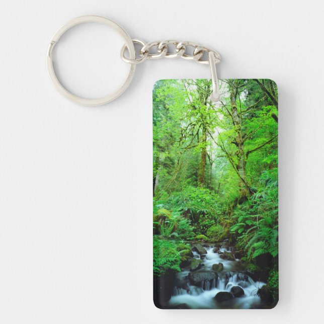 Porte-clés Un ruisseau dans une forêt ancienne (Devant)