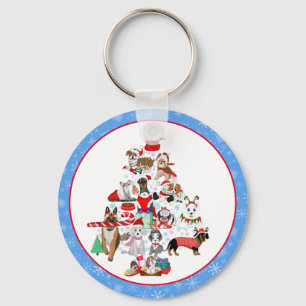 Porte-clés Un très joyeux Noël Doggie