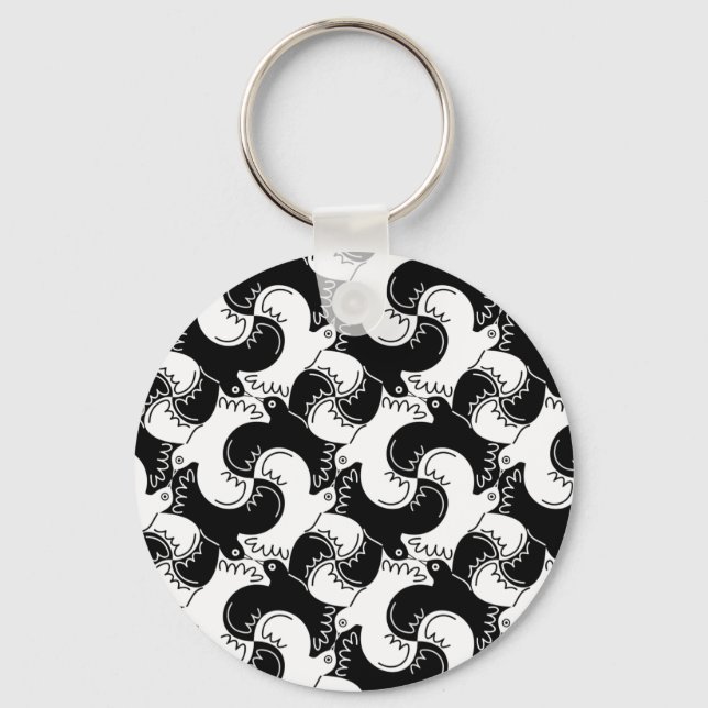 Porte-clés Un troupeau d'oiseaux (Recto)