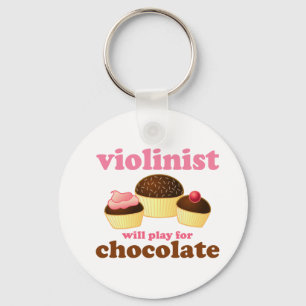 Porte-clés Un violoniste jouera pour le chocolat