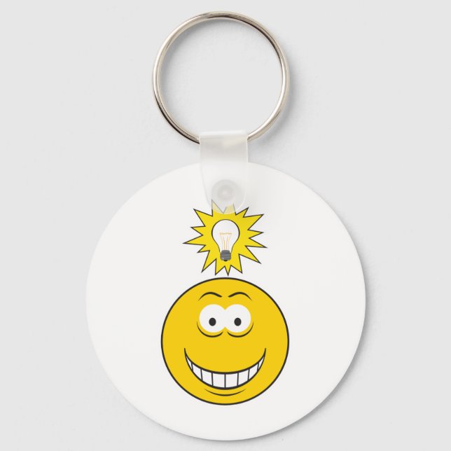 Porte-clés Un visage d'idée brillant (Recto)