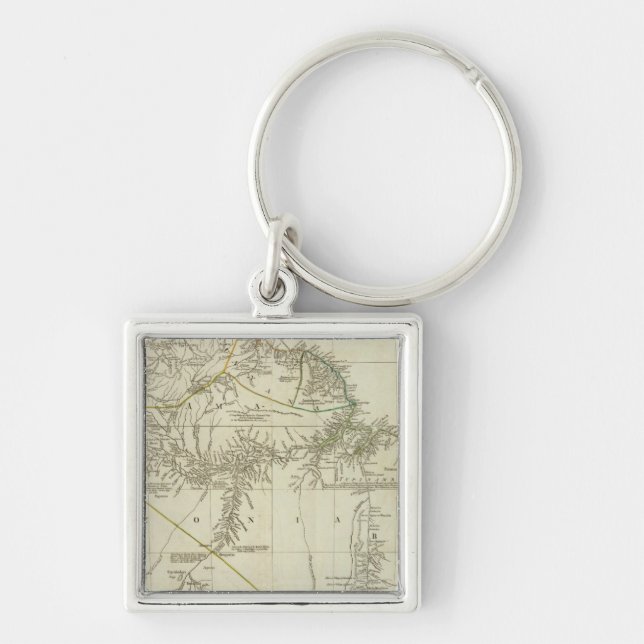 Porte-clés Une carte de l'Amérique du Sud, section nord (Devant)