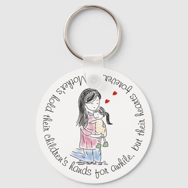 Porte-clés Une citation d'amour pour les mères (Recto)