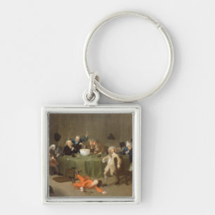 Porte-clés Une conversation moderne de minuit, c.1732