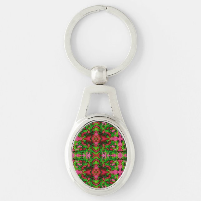 Porte-clés Une étude en rose et vert (Devant)