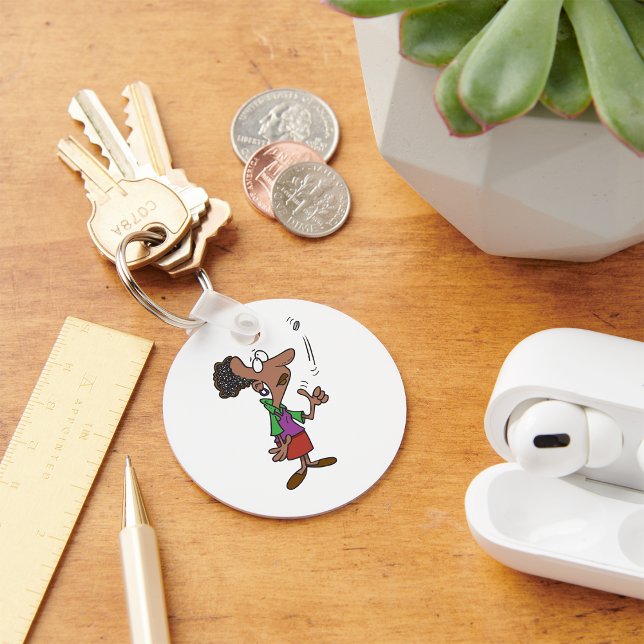 Porte-clés Une Femme Qui Remet Une Pièce (Créateur téléchargé)