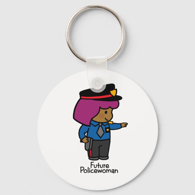 Porte-clés Une future femme de police (Recto)