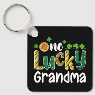 Porte-clés Une grand-mère chanceuse Saint Patrick journée fam