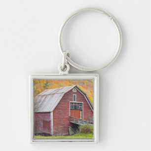 Porte-clés Une grange dans les montagnes vertes du Vermont. H