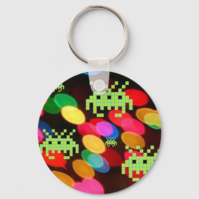 Porte-clés Une invasion secrète de Pixelverse (Recto)