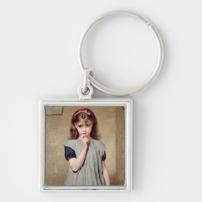 Porte-clés Une jeune fille dans la salle de classe, 1876 (Devant)