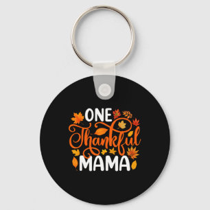Porte-clés Une Mama Remerciée Funny Automne Thanksgiving Auto
