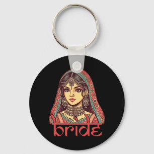 Porte-clés Une Mariée Indienne Sera La Mariage Nuptiale Dulha