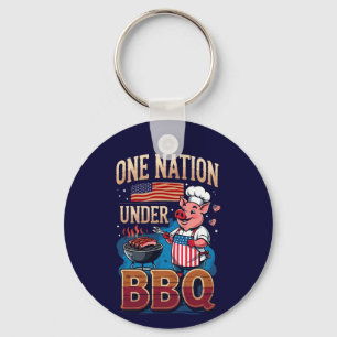 Porte-clés Une nation sous les BBQ – Maître Grillardin Vintag