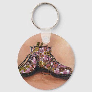 Porte-clés Une paire de bottes de fleurs précieuses