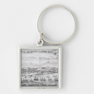 Porte-clés Une perspective de ville de pont en Barbade