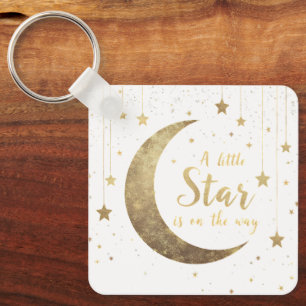 Porte-clés Une petite étoile est en route" Baby shower Porte 