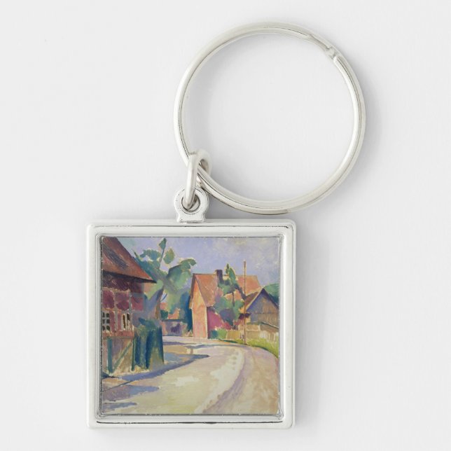 Porte-clés Une rue de village (Devant)