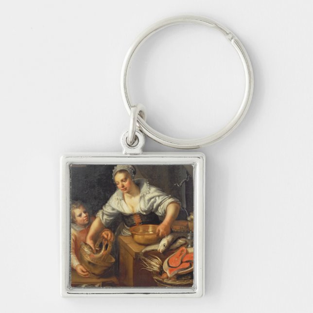 Porte-clés Une scène de cuisine (Devant)