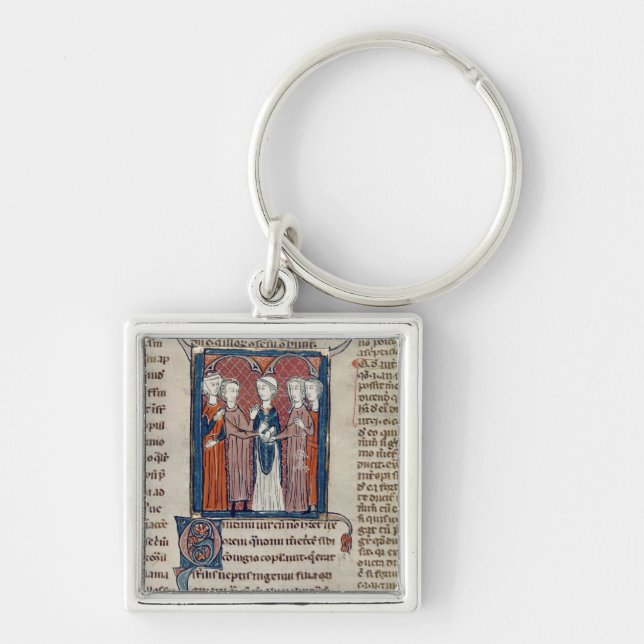 Porte-clés Une scène de mariage, de 'Decrets de Gratien' (Devant)