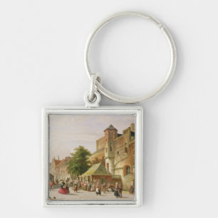 Porte-clés Une scène de rue à Amsterdam