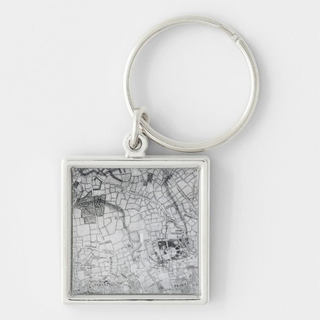 Porte-clés Une section d'une feuille de l'enquête (Devant)