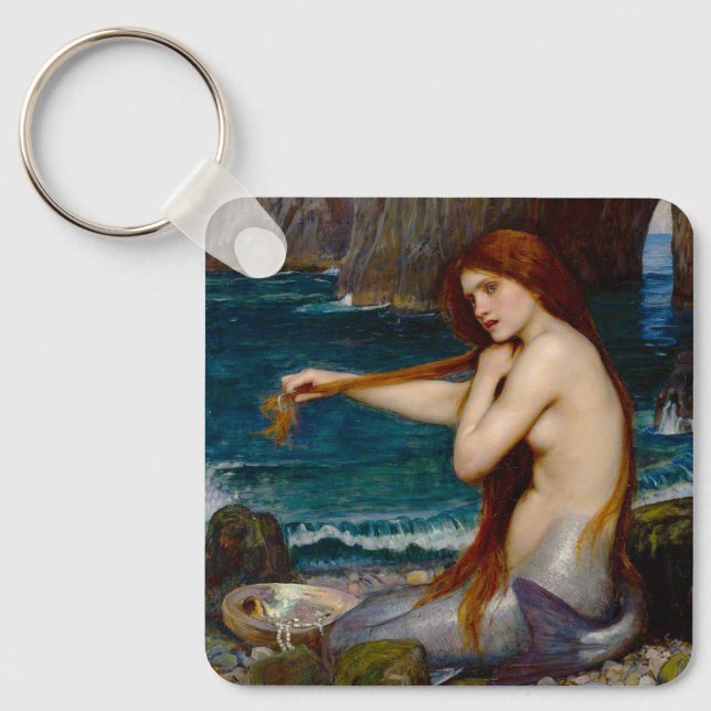 Porte-clés Une sirène, vers 1900 par John Waterhouse (Recto)