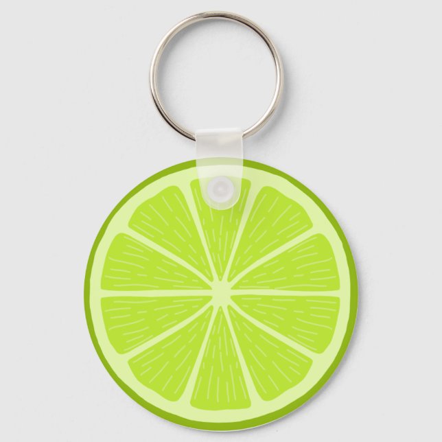 Porte-clés Une tranche de chaux - Citrus fruit ! (Recto)