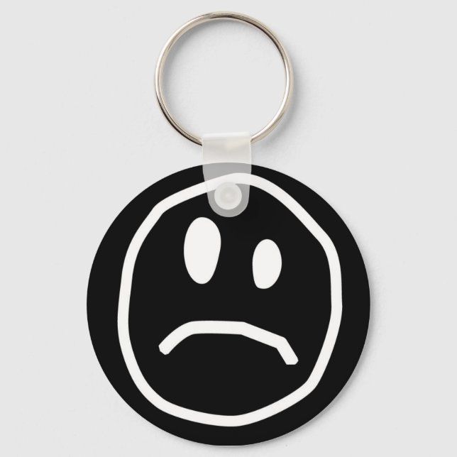 Porte-clés Unhappy face keychain (Recto)