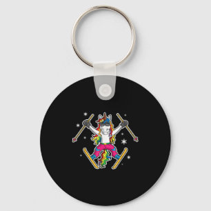Porte-clés Unicorn Girls Cute Ski Team Coach Instructo