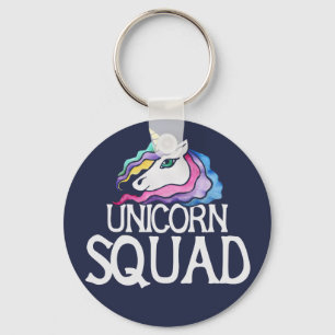Porte-clés Unicorn Squad Cute arc-en-ciel rétro Unicorns Art