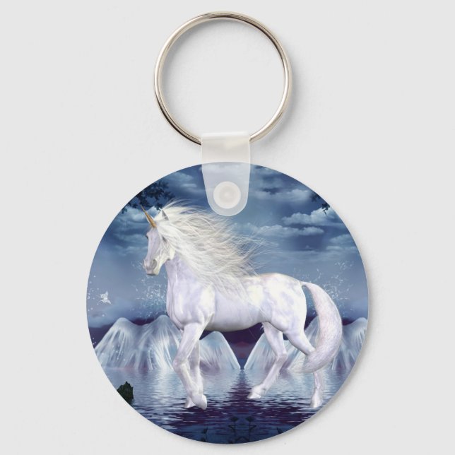 Porte-clés Unicorn White Beauty Porte - clé (Recto)