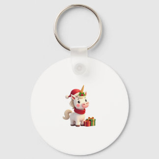 Porte-clés Unicorn Xmas Decoration Santa Unicorn Christmas T-