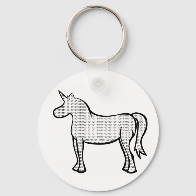 Porte-clés Unicorne binaire (Recto)