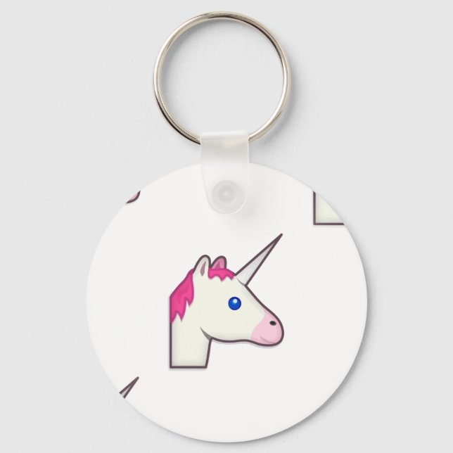 Porte-clés unicorne emoji (Recto)