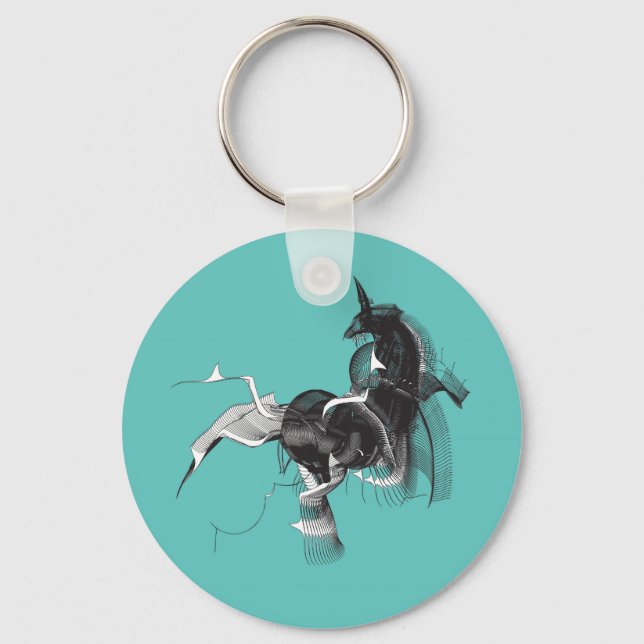 Porte-clés Unicorne numérique (Recto)