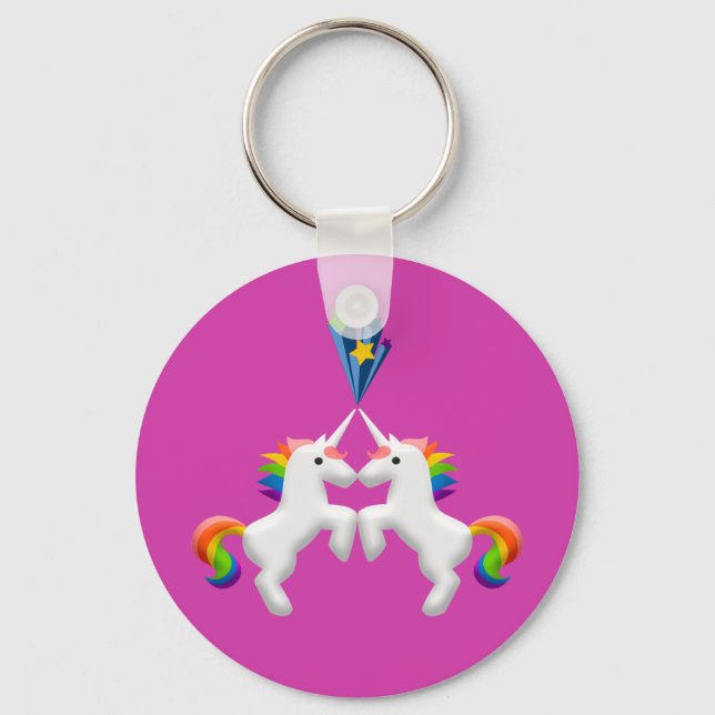 Porte-clés Unicornes (Recto)
