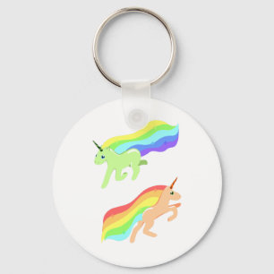 Porte-clés Unicornes arc-en-ciel