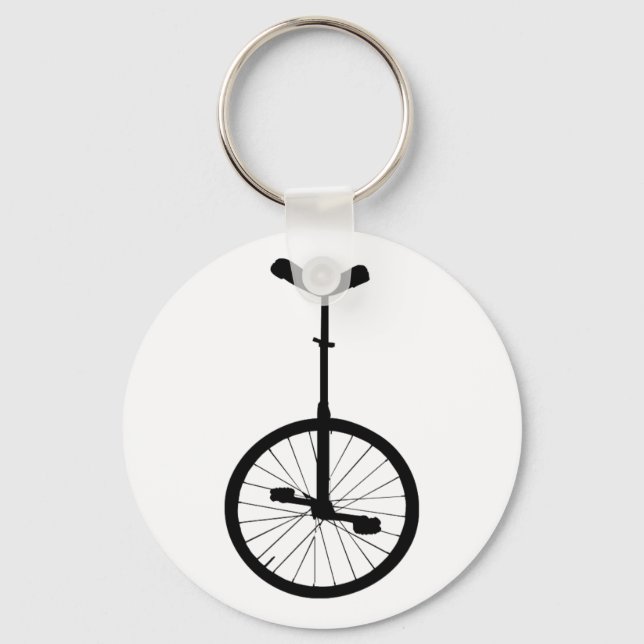 Porte-clés Unicycle noir (Recto)