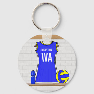 Porte-clés Uniforme Netball Personnalisé -