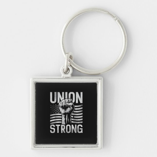 Porte-clés Union Forte Pour La Fête Du Travail Professionnell (Devant)