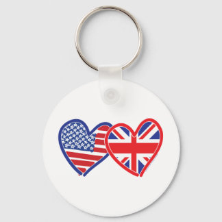 Porte-clés Union Jack/États-Unis