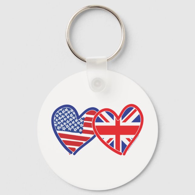 Porte-clés Union Jack/États-Unis (Recto)