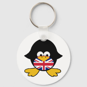 Porte-clés Union Jack Penguin