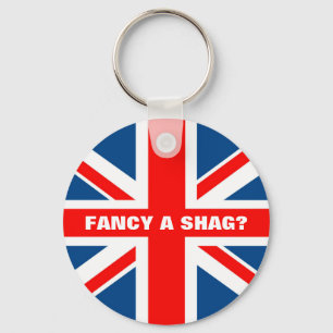 Porte-clés Union Jack shag