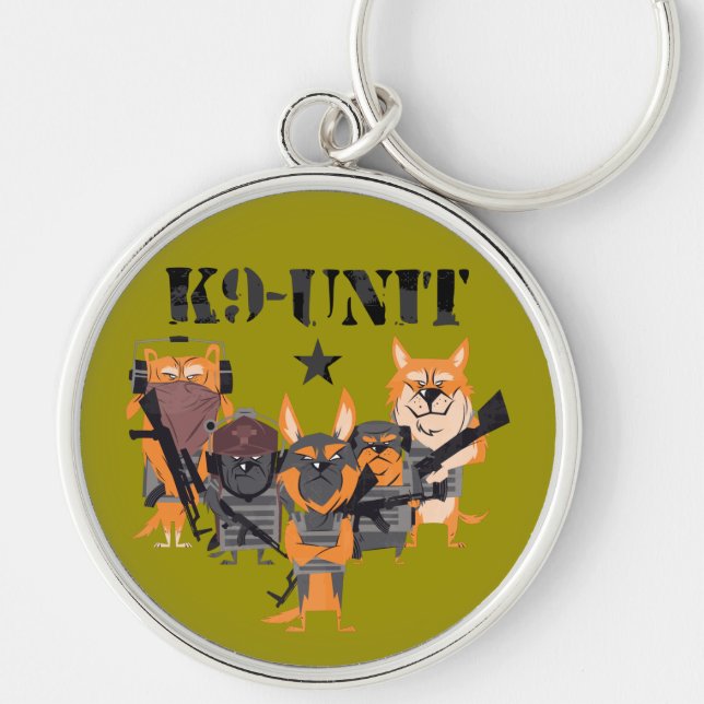 Porte-clés Unité Chiens de police K9 (Devant)