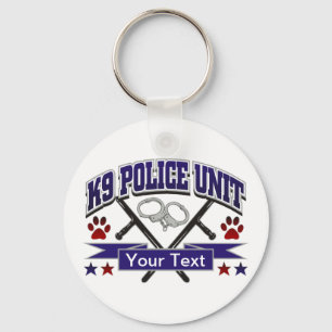 Porte-clés Unité de police K9 personnalisée